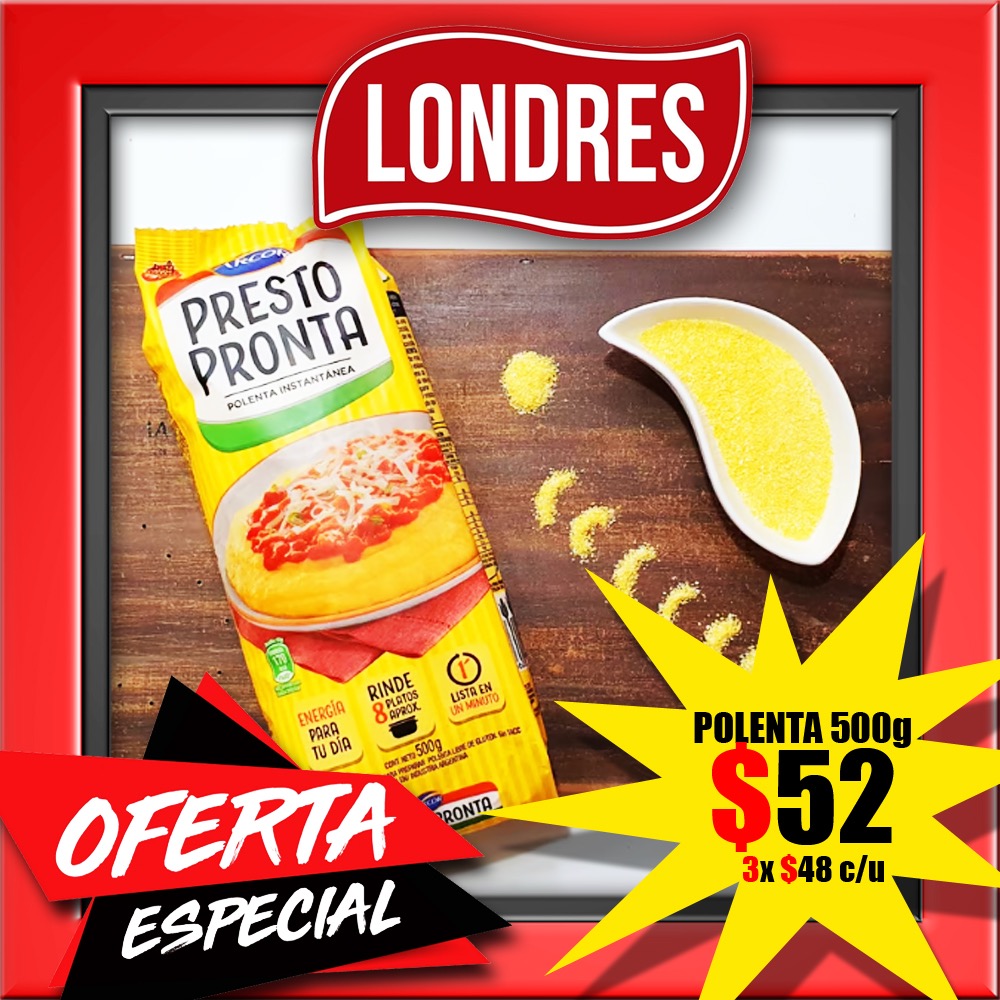 Mayorista Londres Polenta Presto Pronta 