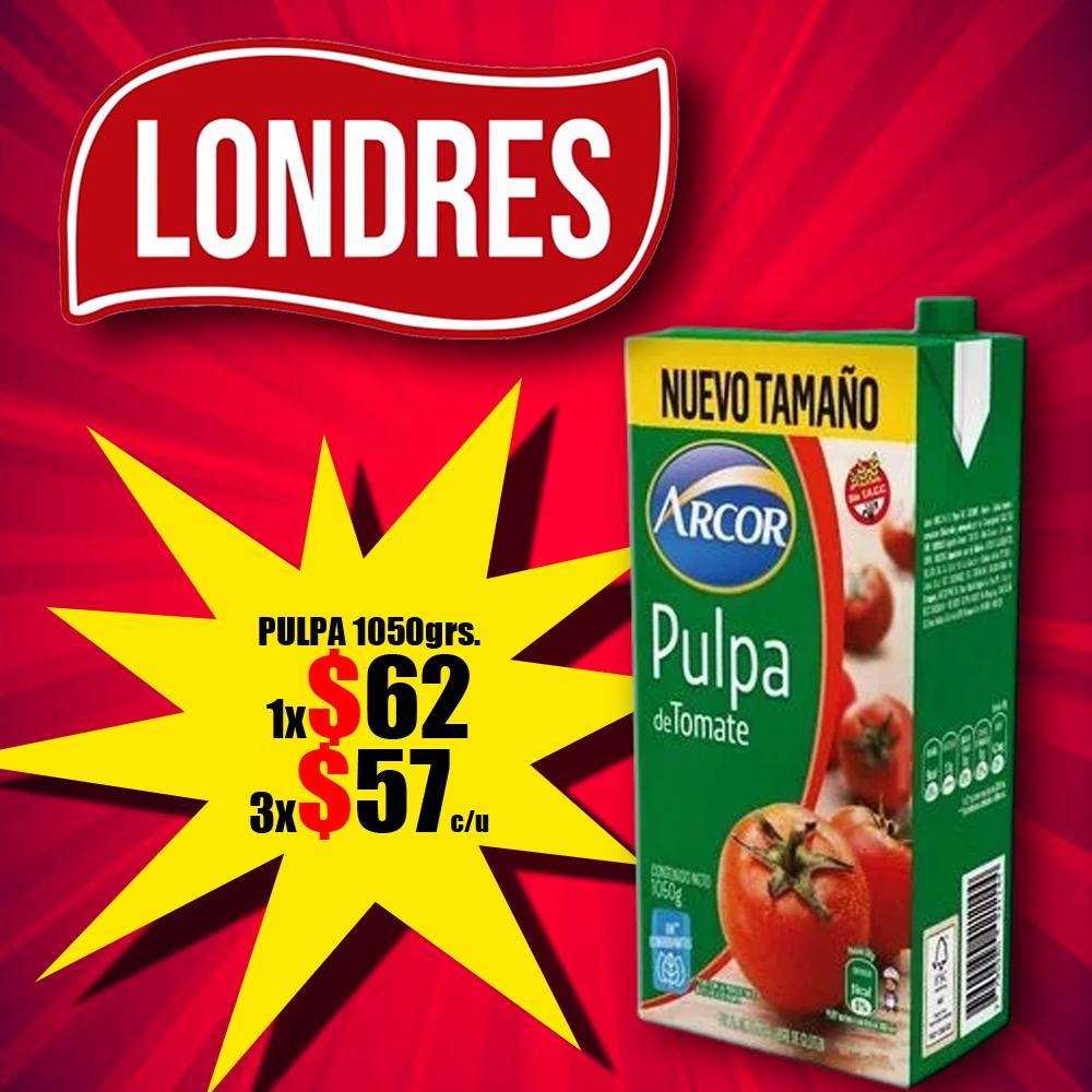 Mayorista Londres Pulpa de tomate 