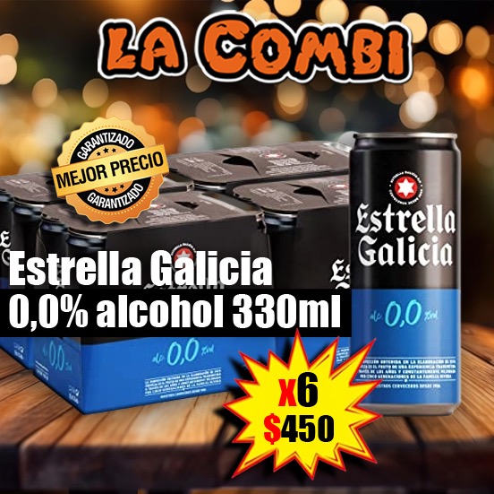 Distribuidora La Combi 3 Cerveza Estrella Galicia sin alcohol  