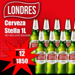 Mayorista Londres Cerveza Stella Artois 