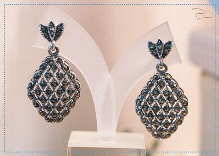 POMAR JOYEROS Caravanas Plata 925 estilo vintage