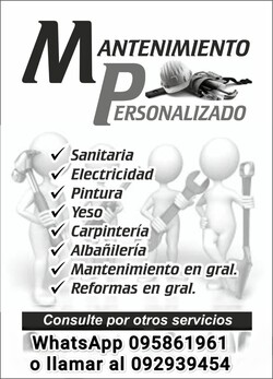 MP MANTENIMIENTO PERSONALIZADO 