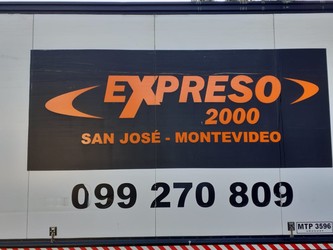 EXPRESO 2000 TRANSPORTES Y SERVICIOS Fletes-transportes-encomiendas San José-Montevideo
