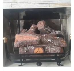 REPUESTOGAS Estufa con leño a gas