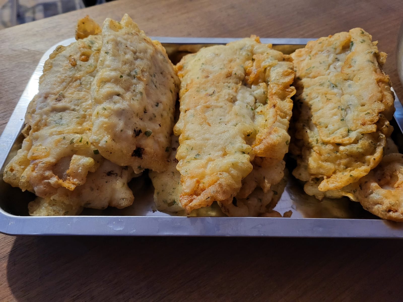 CARRITO SABOR AL PASO Milanesas de pescado. 