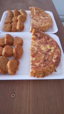 CARRITO SABOR AL PASO Tortilla y nuggets