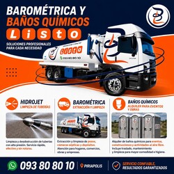 Barométrica y Alquiler de baños químicos Listo 