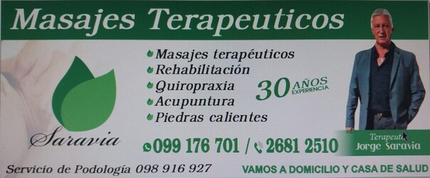 MASAJES TERAPÉUTICOS SARAVIA 