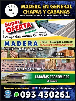 MG MADERAS EN GRAL CHAPAS Y CABAÑAS 