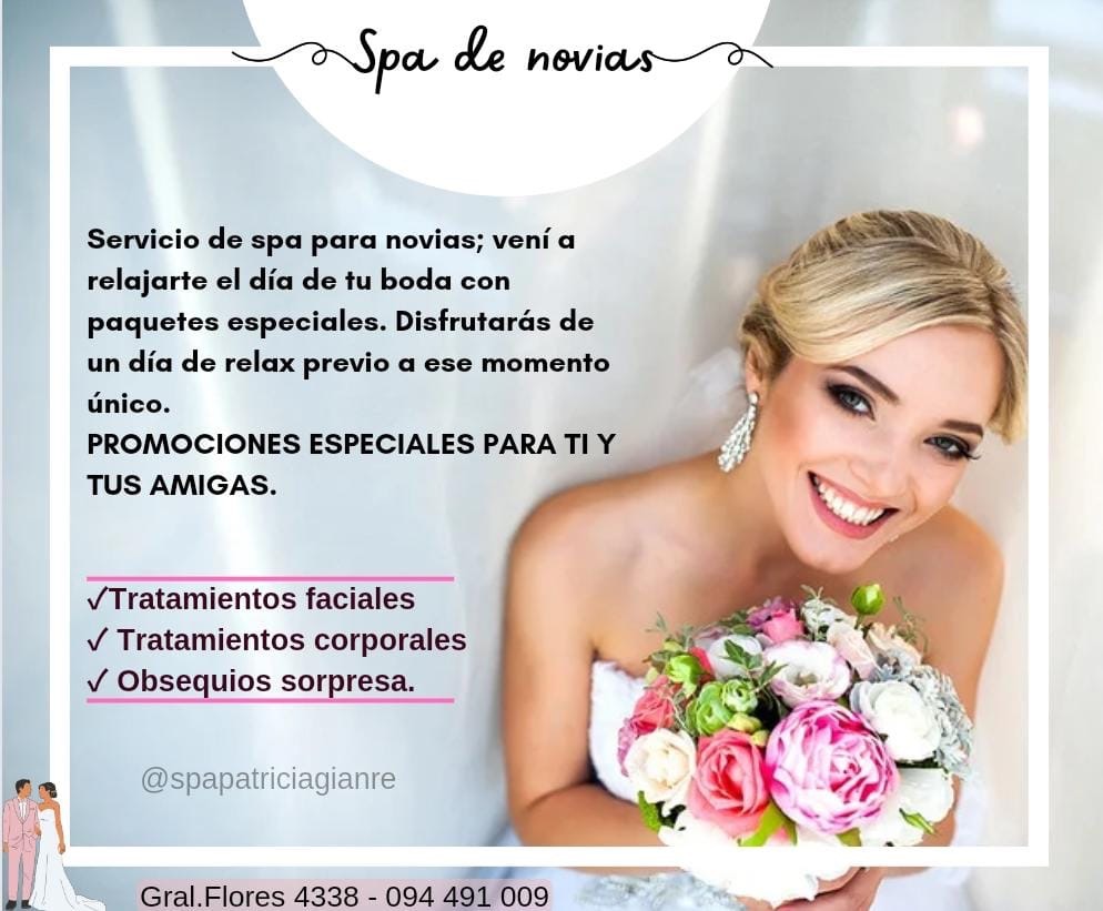 SPA Patricia Gianre Spa de novias Servicio de spa para novias; vení a relajarte el d