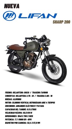 FULL MOTOS LAS PIEDRAS Moto Lifan Sahrp 