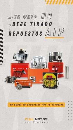 FULL MOTOS LAS PIEDRAS Repuestos para motos AIP