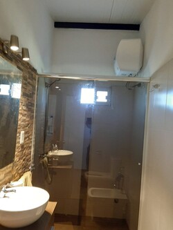 ALUMINIO MARCELO Mampara de vidrio templado