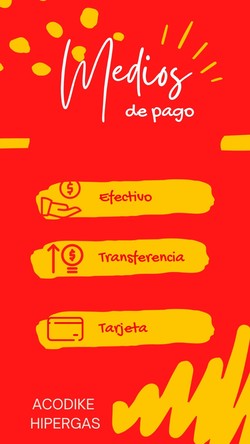 ACODIKE HIPERGAS Medios de pago
