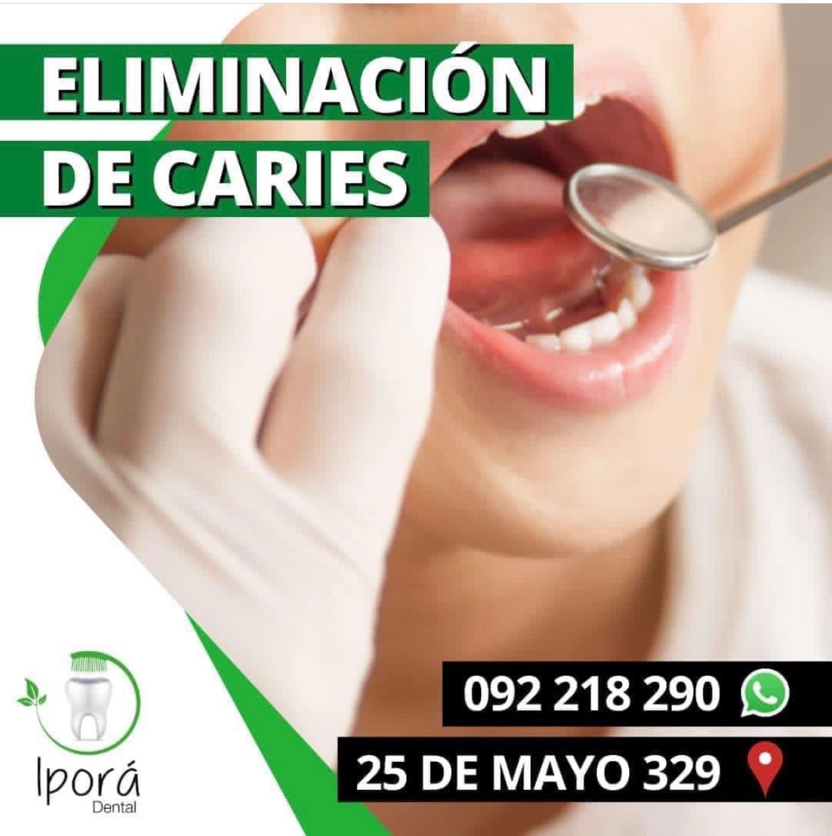 IPORÁ DENTAL Eliminación de caries 