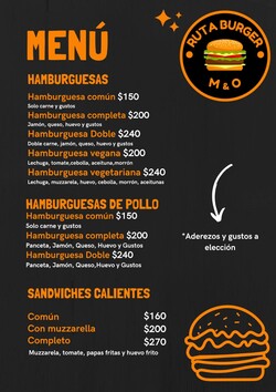 RUTA BURGER M & O 