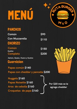 RUTA BURGER M & O 