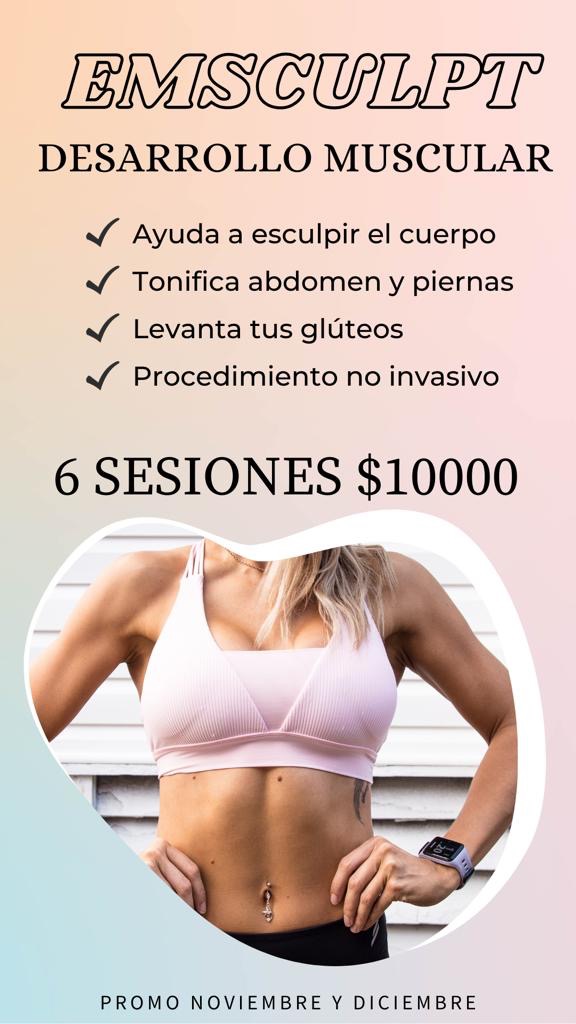 NOSOTRAS CENTRO ESTETICO Emsculpt desarrollo muscular 