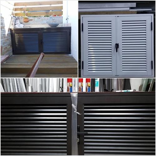 Bajo mesada en aluminio y granito ALFLA ALUMINIOS