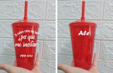 PONELE COLOR IMPRESIONES Vaso personalizado