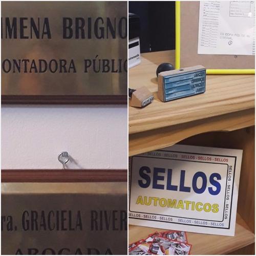 Chapas para profesionales y sellos IMPRE 18