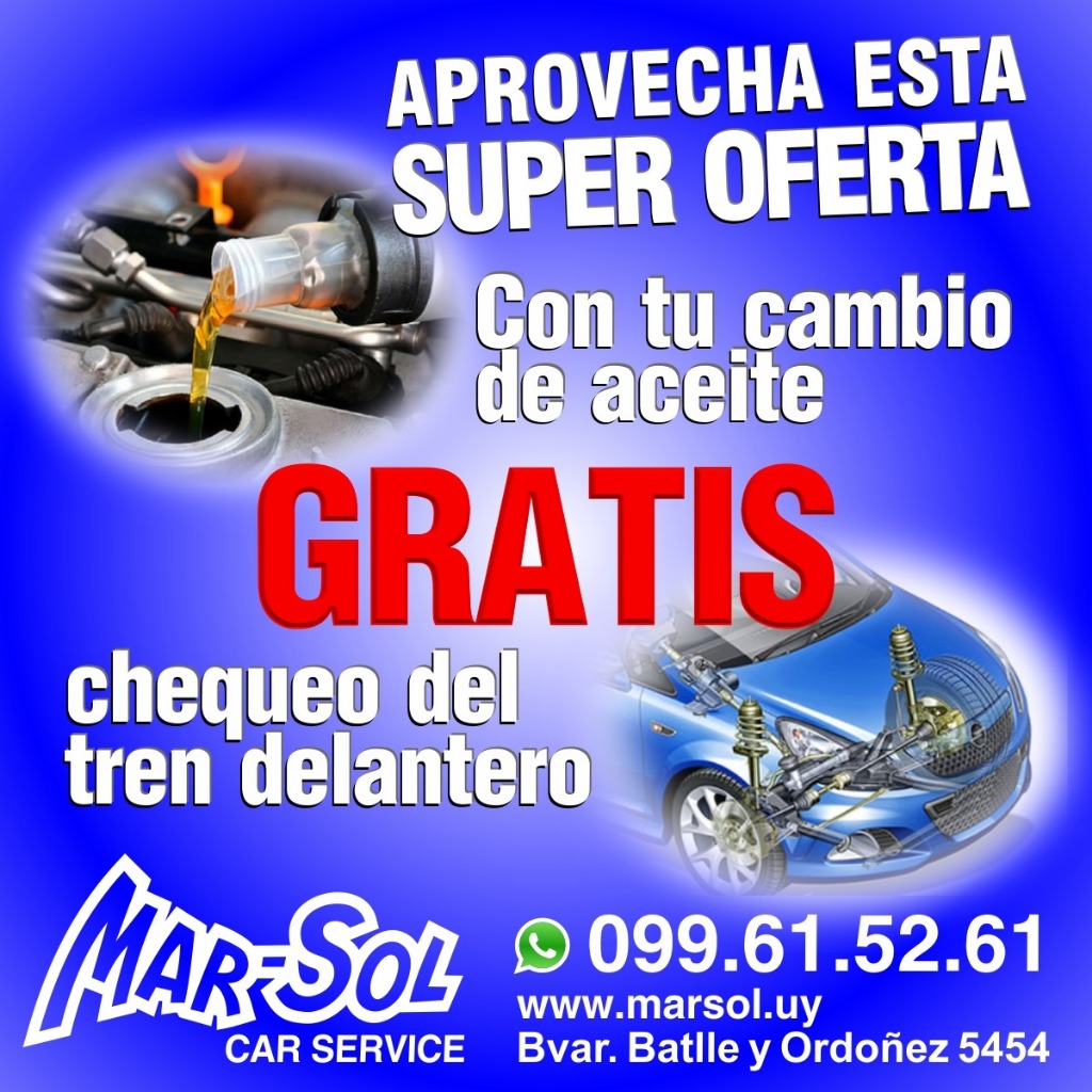 MARSOL CAR SERVICE promociones mensuales 