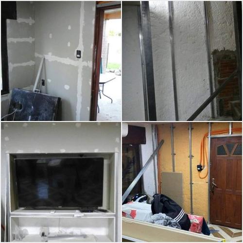 Colocación de placas de yeso DAMPA CONSTRUCCIONES