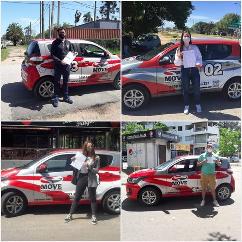 Clientes felices con sus resultados Academia de Choferes MOVE