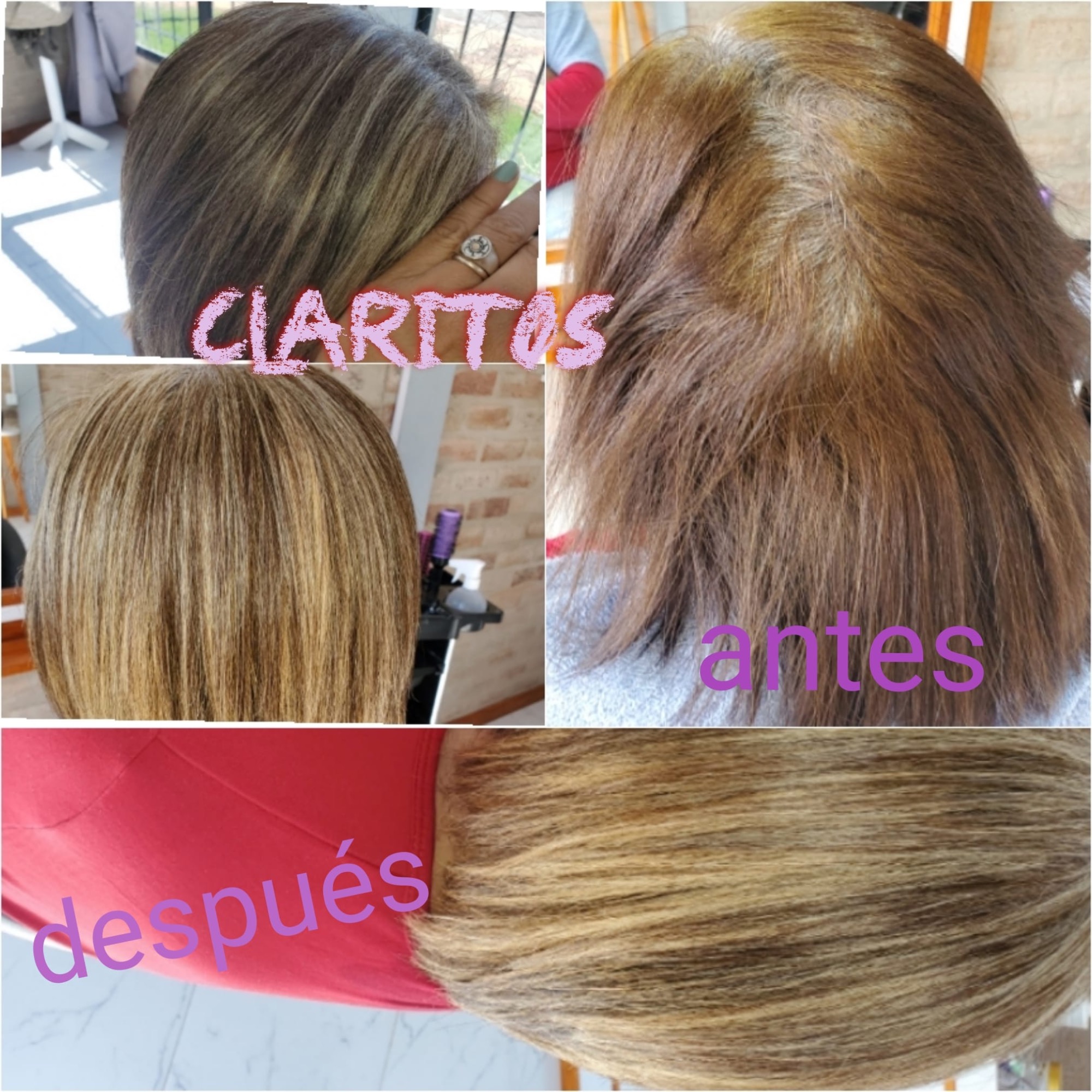 BELLA PELUQUERÍA Claritos Antes y después.