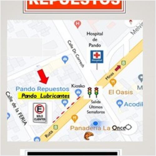 mapa PANDO LUBRICANTES