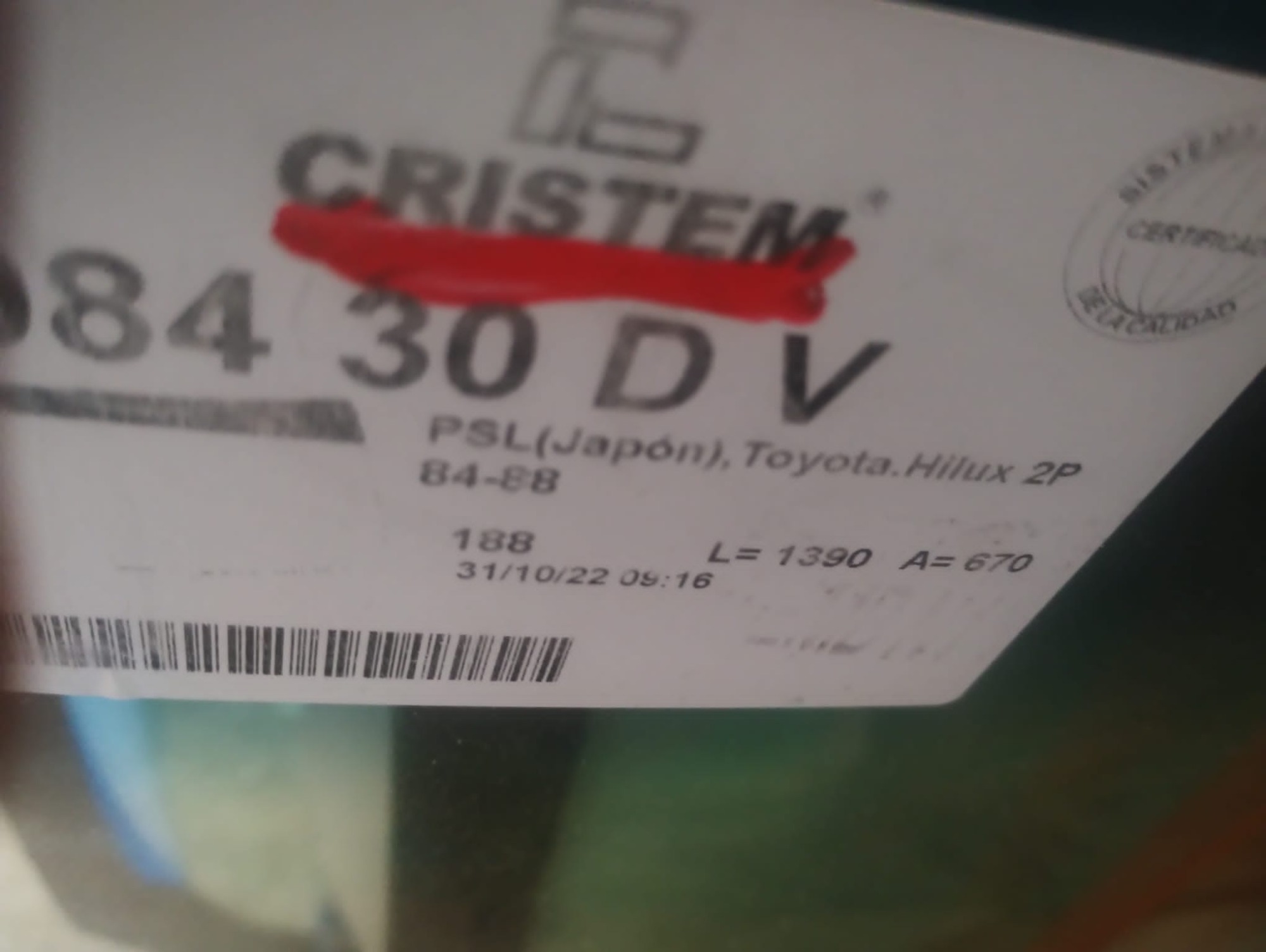 PARABRISAS TACUAREMBO  