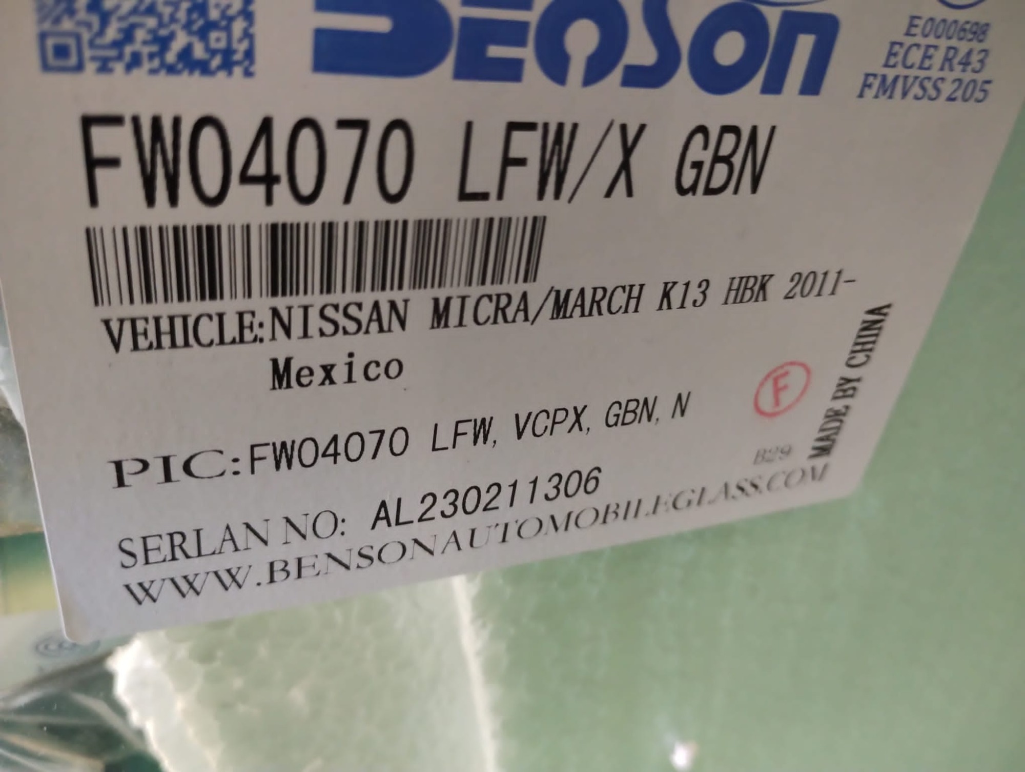 PARABRISAS TACUAREMBO  