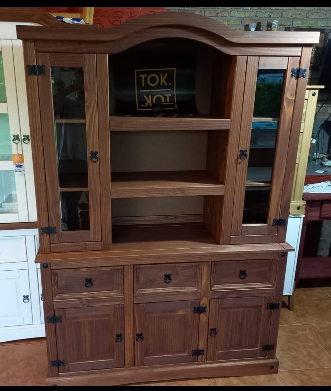 TODO MUEBLES Cristalero para cocina o comedor Armado y reforzado