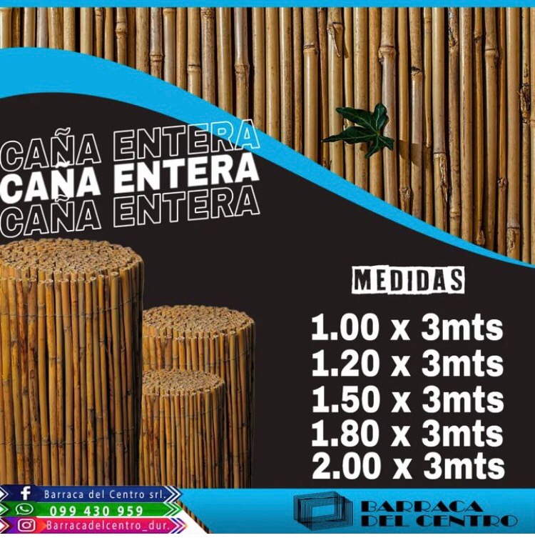 BARRACA DEL CENTRO Esterilla caña entera 