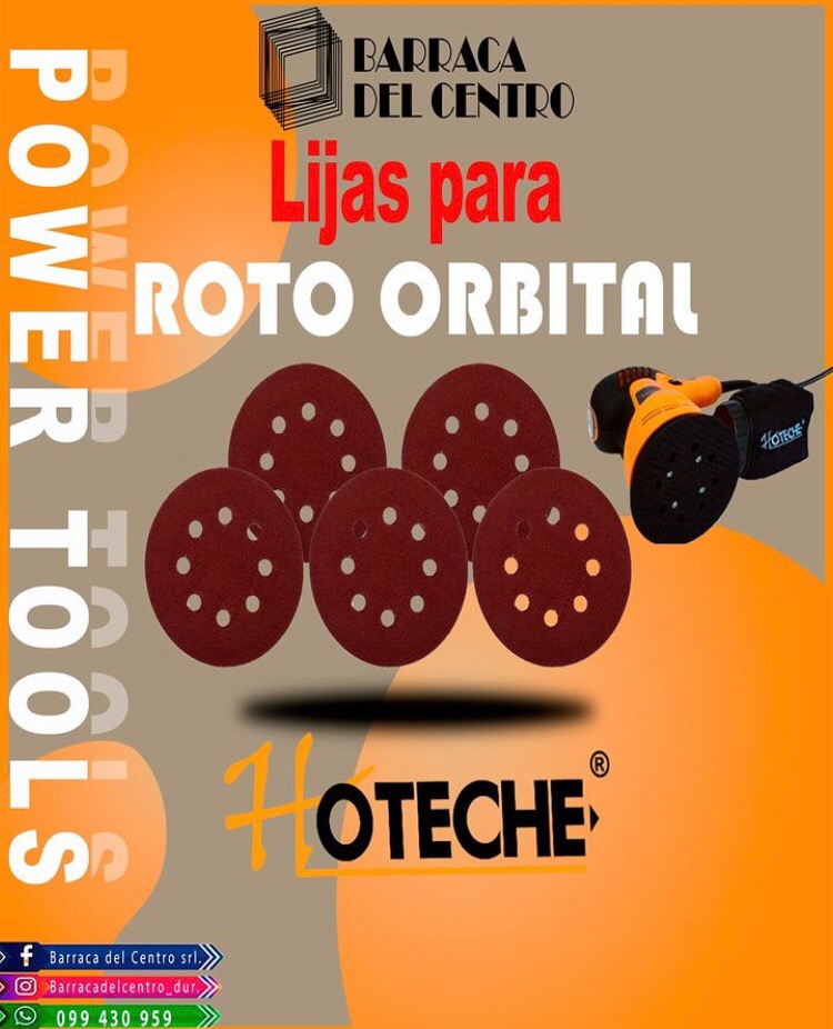 BARRACA DEL CENTRO Lijas para Roto orbital 