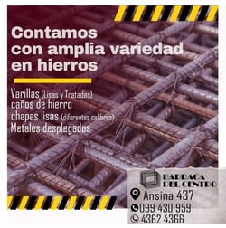 BARRACA DEL CENTRO Amplia variedad de hierros.