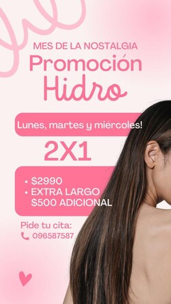 PELUQUERÍA M BARREIRO Mes de la nostalgia: Promo hidro