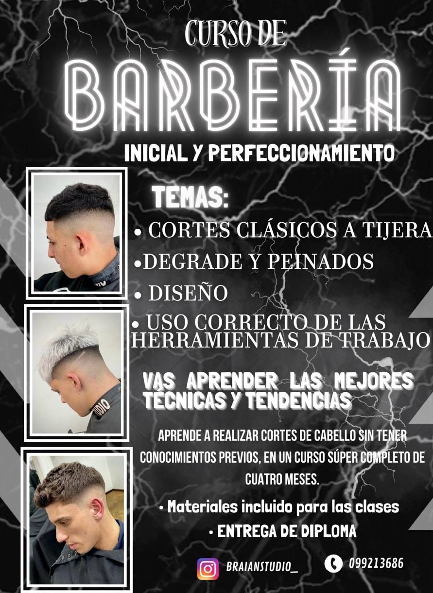 BRIAN STUDIO Cursos  Es tu oportunidad! Para convertirte en un barbero 
