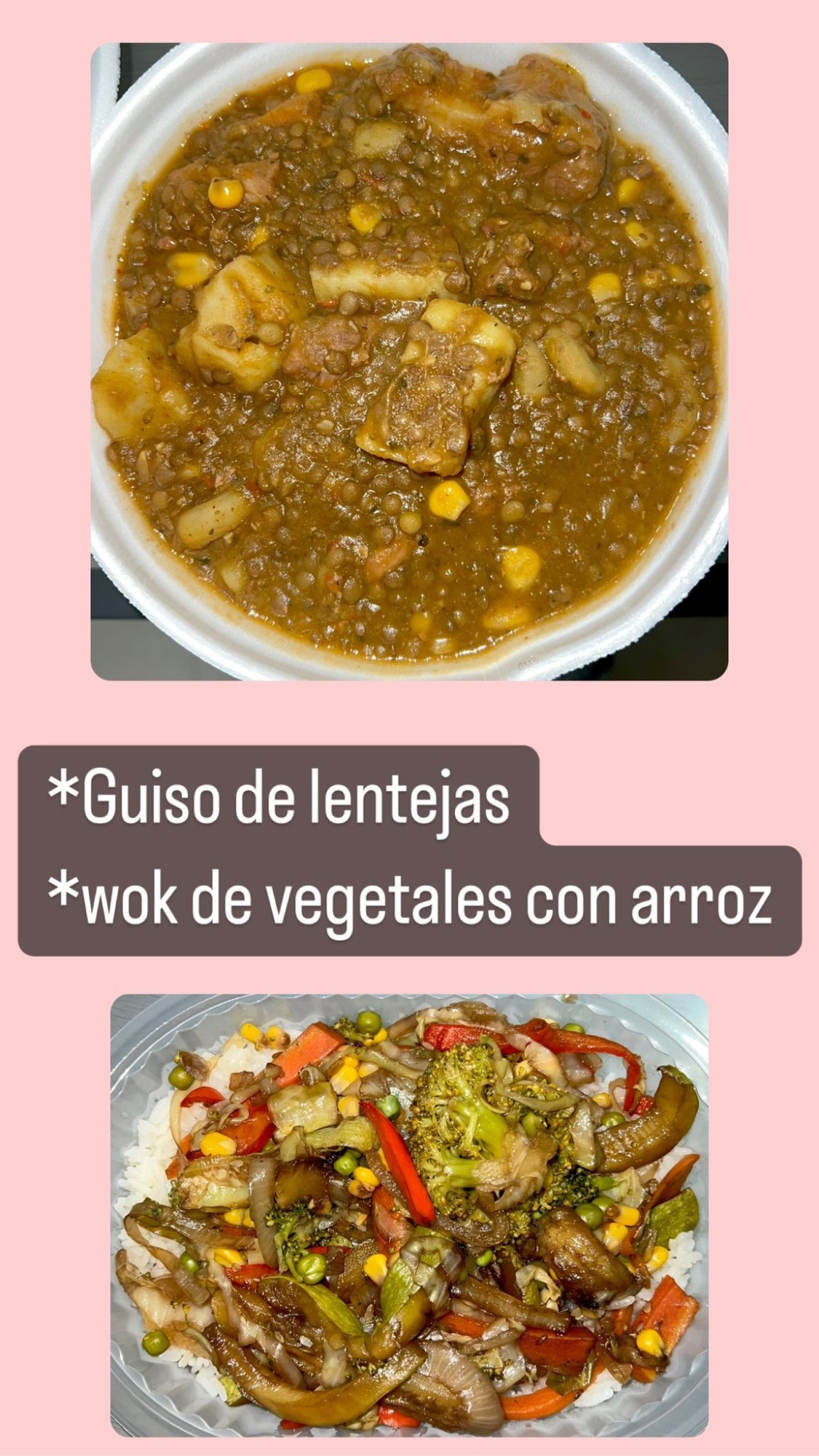 LA COCINA DE SIL Comida casera Guiso de lentejas 
Wok de vegetales 