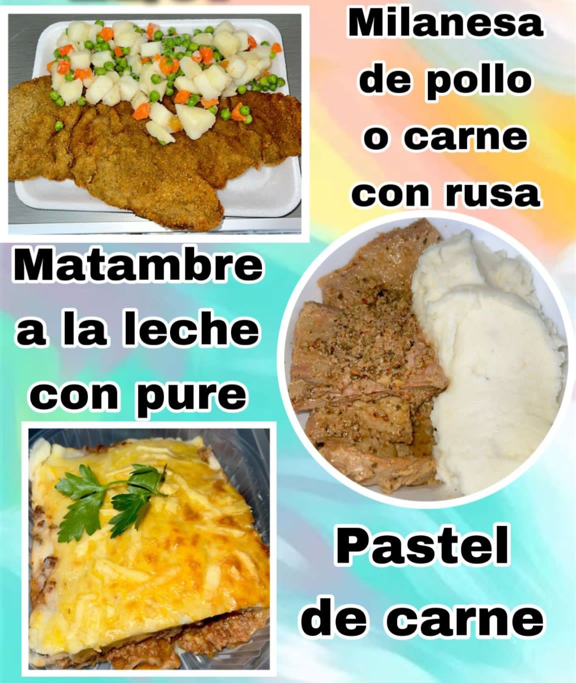 LA COCINA DE SIL Comida casera  Milanesa
Matambre 
Pastel de carne