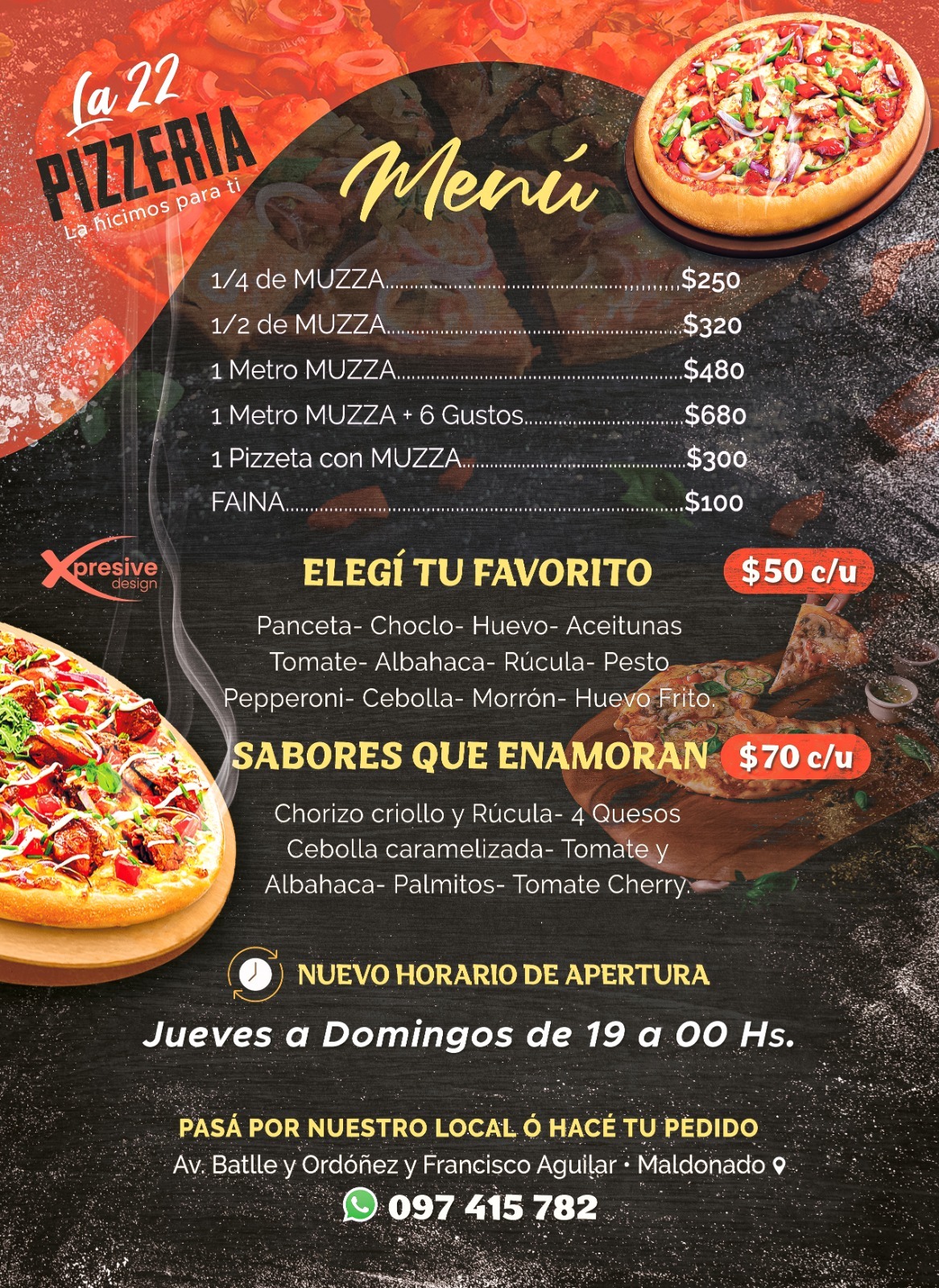 Pizzería La 22  