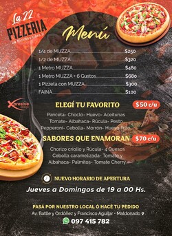 Pizzería La 22 