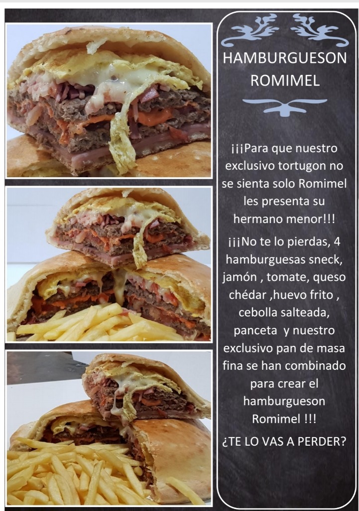 PIZZERÍA ROMIMEL Hamburgueson romimel 