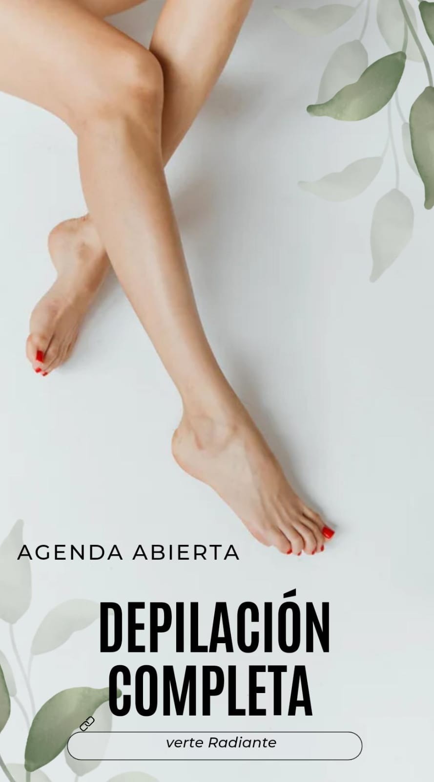 Verte Radiante VERTE RADIANTE MANOS
PODOLOGIA
PIEDRAS CALIENTES
DRENAJES LINFATI