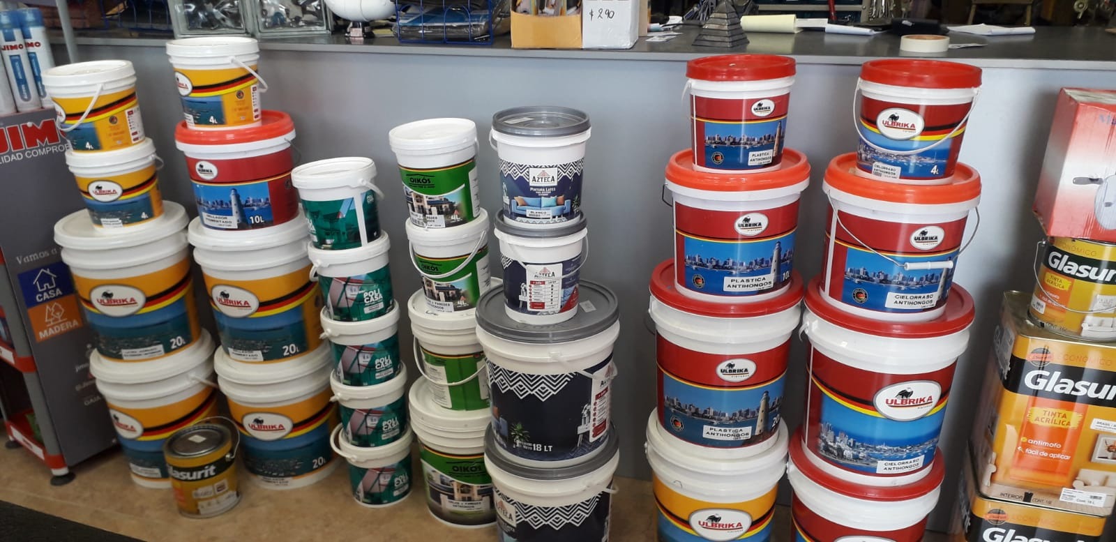 SANITARIA DEL PLATA  Pinturas, variedad de colores