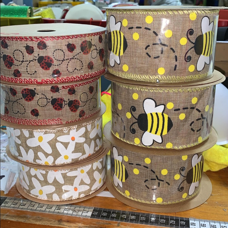 MERCERIA RG IMPORTACIONES Cintas de arpillera con diseño 