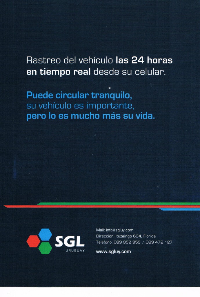 SGL URUGUAY satelital, GPS VEHÍCULOS MONTEVIDEO PUNTA Uruguay 099352953 - 099472127