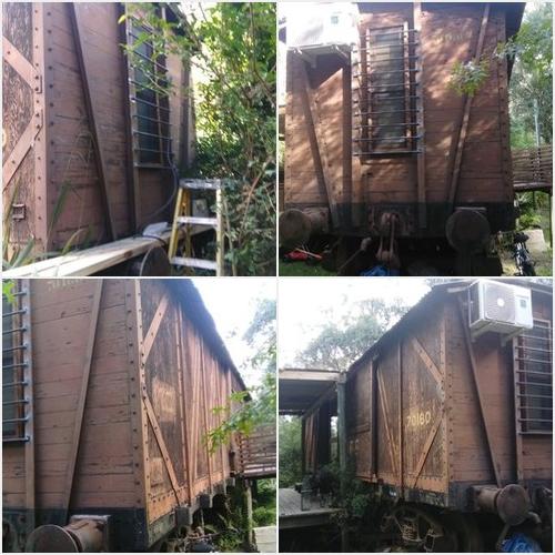 Reforma de vagón de tren Herrería Punta Negra