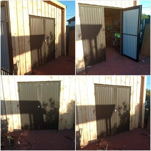 Puerta doble hoja Herrería Punta Negra