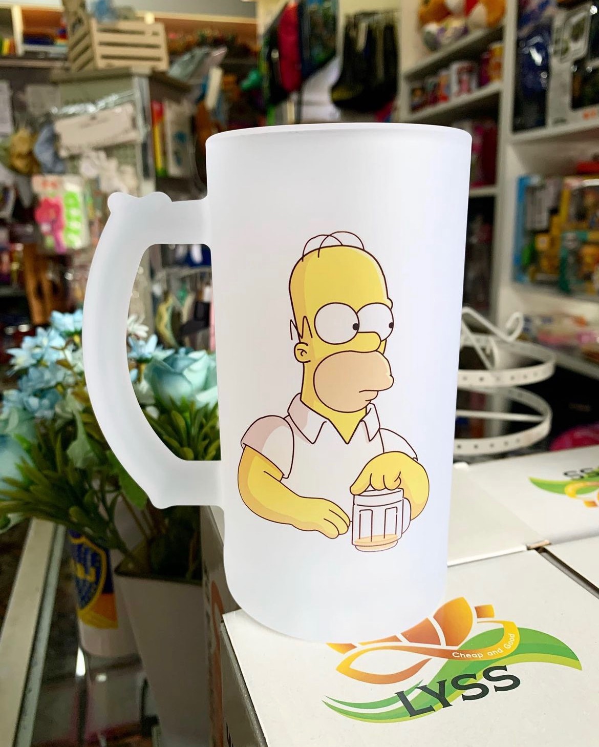 SALÓN PINOCHO Jarra de cerveza de Homero 